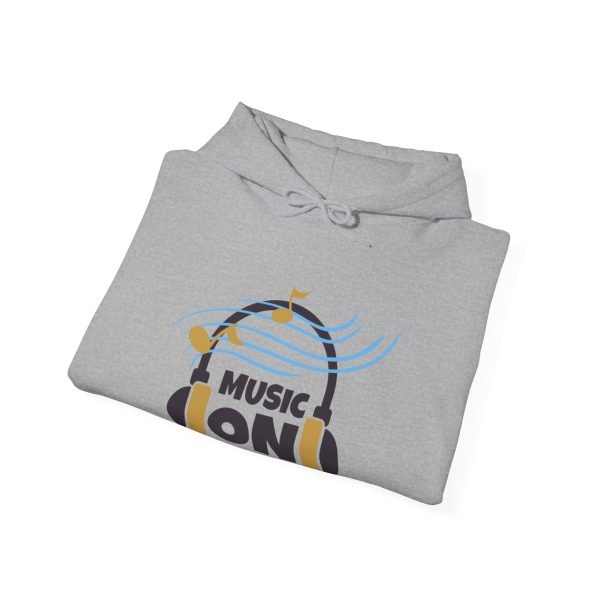 'Music On' Unisex Heavy Blend™ Hooded Sweatshirt - Image 30