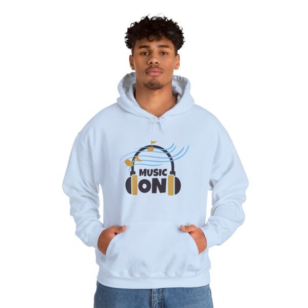'Music On' Unisex Heavy Blend™ Hooded Sweatshirt - Image 72