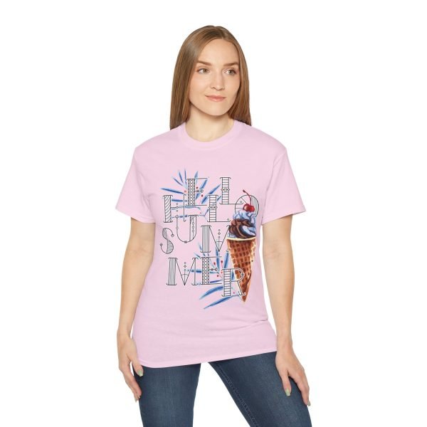 'Hello Summer' Unisex Ultra Cotton Tee - Image 104