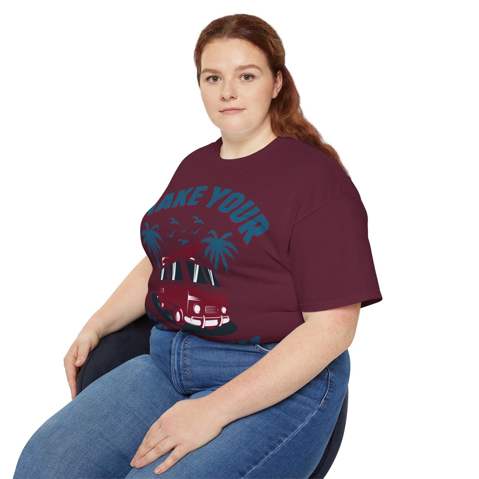 Make Your Own Luck Vanlife Unisex Ultra Cotton Tee - Image 77