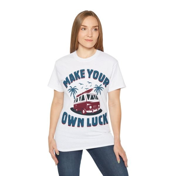 Make Your Own Luck Vanlife Unisex Ultra Cotton Tee - Image 5