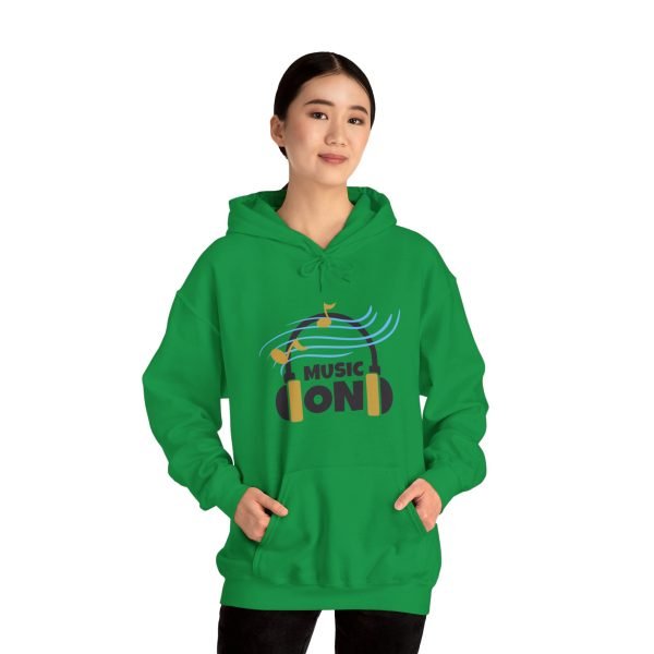 'Music On' Unisex Heavy Blend™ Hooded Sweatshirt - Image 58