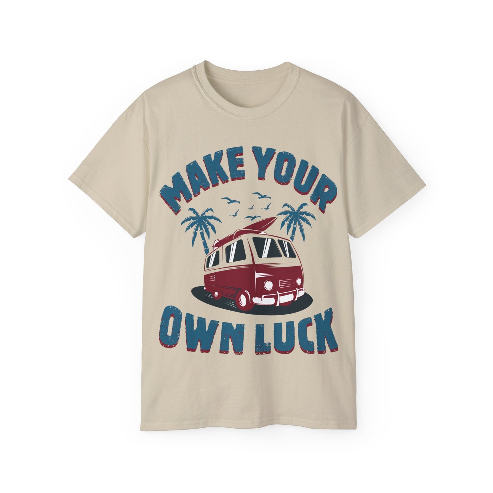 Make Your Own Luck Vanlife Unisex Ultra Cotton Tee - Image 34