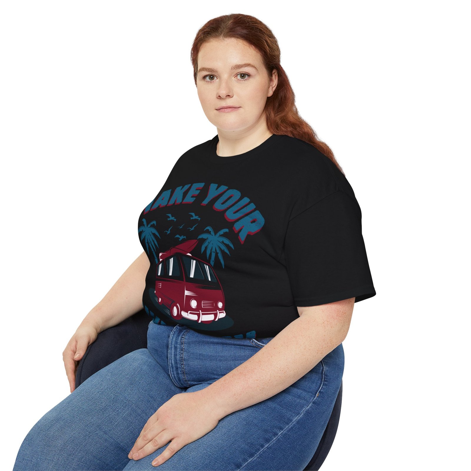 Make Your Own Luck Vanlife Unisex Ultra Cotton Tee - Image 33