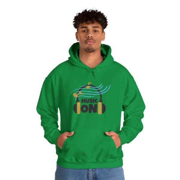 'Music On' Unisex Heavy Blend™ Hooded Sweatshirt - Image 59