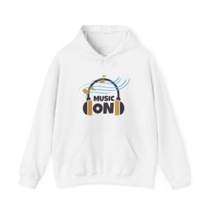 'Music On' Unisex Heavy Blend™ Hooded Sweatshirt