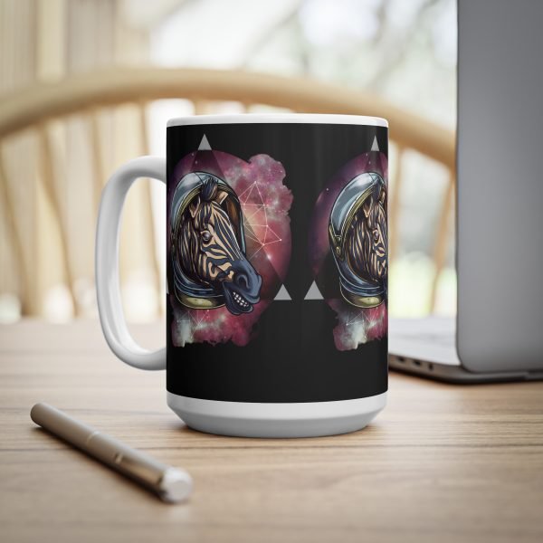 Cosmic Zebra Ceramic Coffee Cups, 11oz, 15oz - Image 7