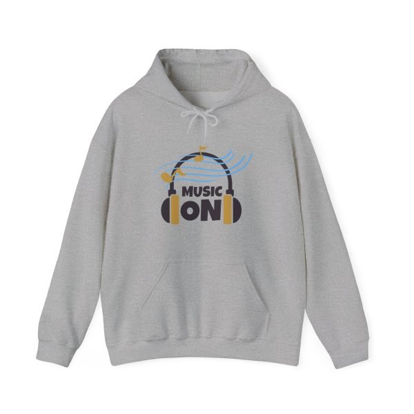 'Music On' Unisex Heavy Blend™ Hooded Sweatshirt - Image 27