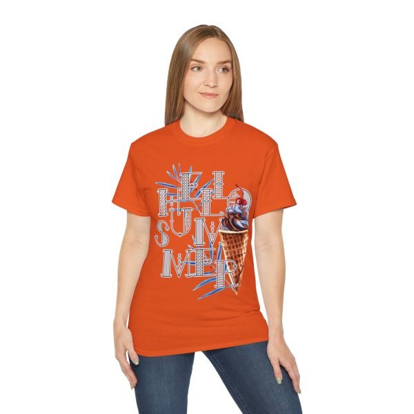 'Hello Summer' Unisex Ultra Cotton Tee - Image 60