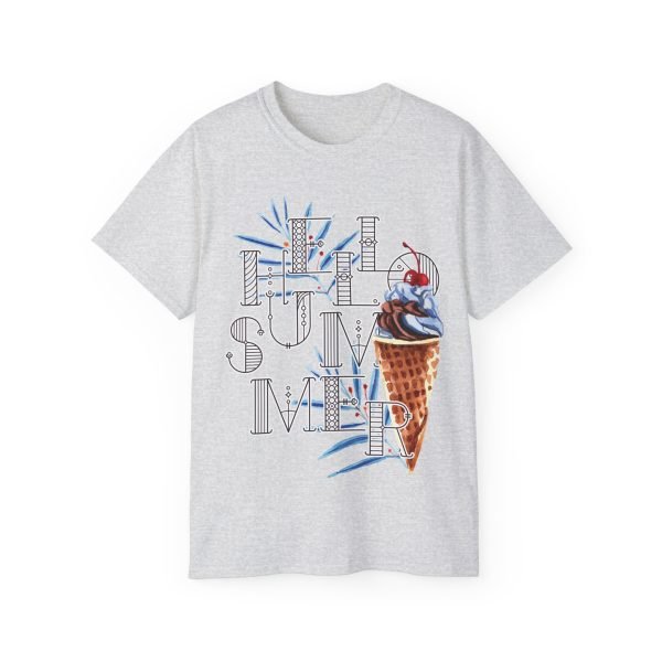 'Hello Summer' Unisex Ultra Cotton Tee - Image 12