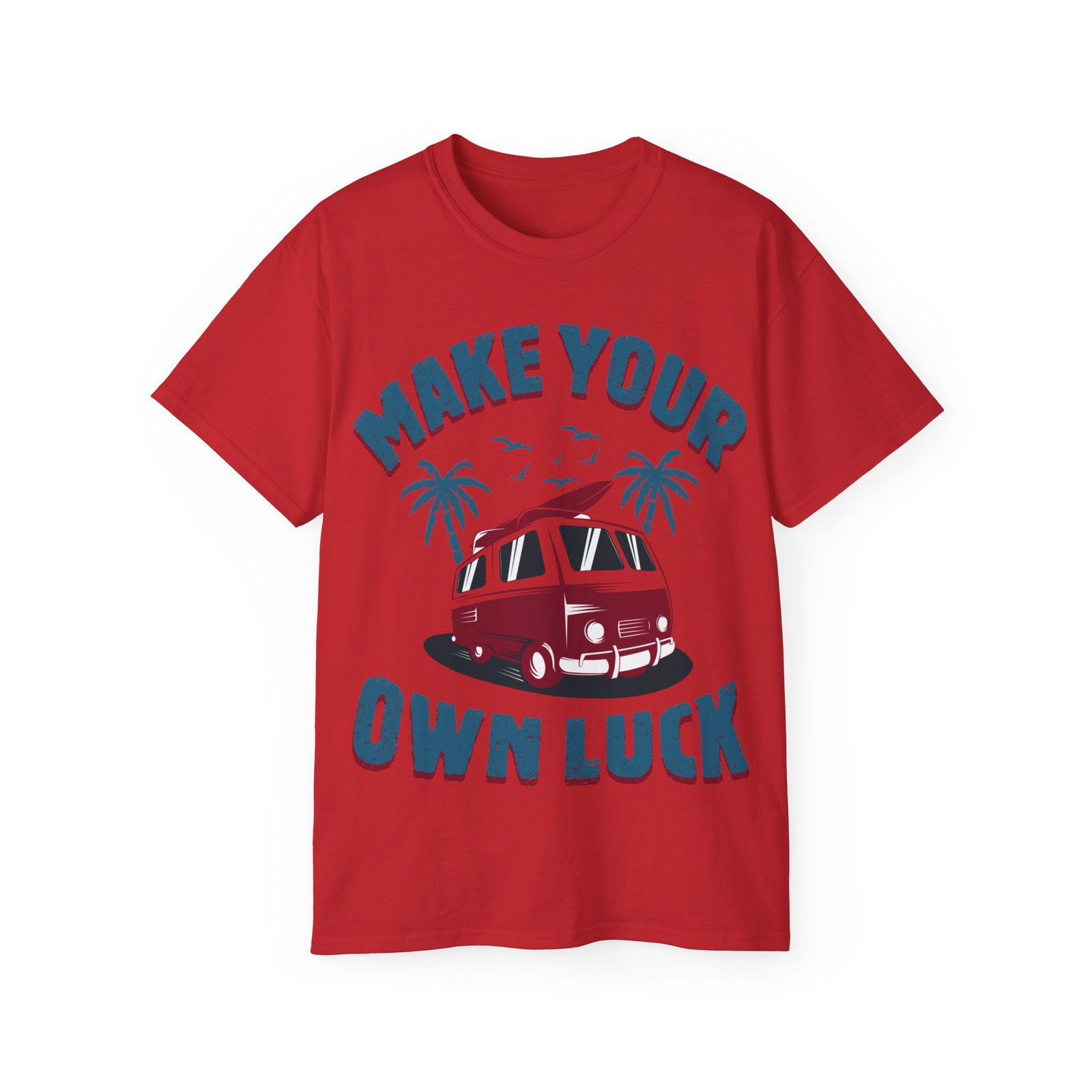 Make Your Own Luck Vanlife Unisex Ultra Cotton Tee - Image 111