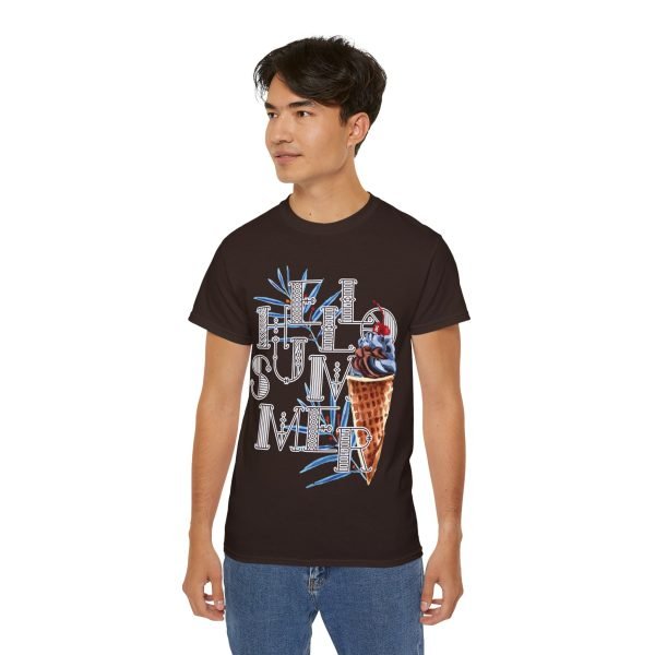 'Hello Summer' Unisex Ultra Cotton Tee - Image 84