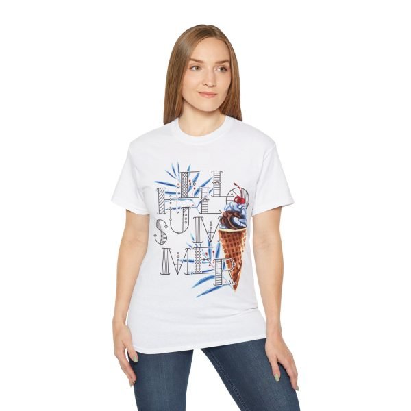 'Hello Summer' Unisex Ultra Cotton Tee - Image 5