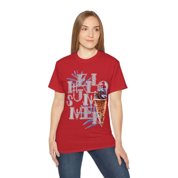 'Hello Summer' Unisex Ultra Cotton Tee - Image 115