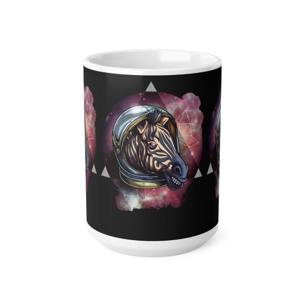Cosmic Zebra Ceramic Coffee Cups, 11oz, 15oz - Image 2