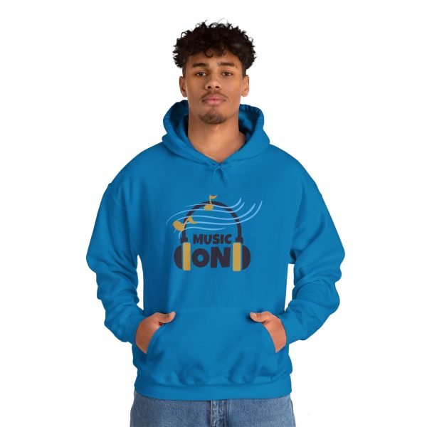 'Music On' Unisex Heavy Blend™ Hooded Sweatshirt - Image 85