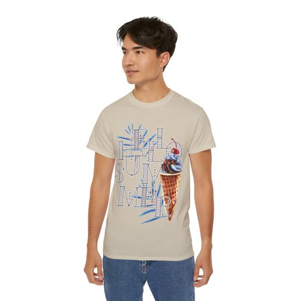 'Hello Summer' Unisex Ultra Cotton Tee - Image 40