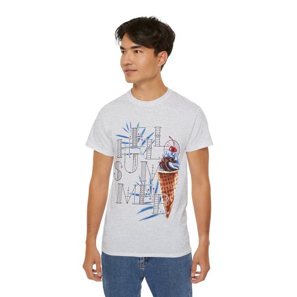 'Hello Summer' Unisex Ultra Cotton Tee - Image 18