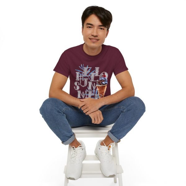 'Hello Summer' Unisex Ultra Cotton Tee - Image 75