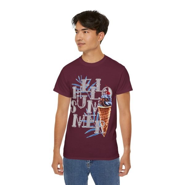 'Hello Summer' Unisex Ultra Cotton Tee - Image 73