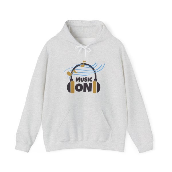 'Music On' Unisex Heavy Blend™ Hooded Sweatshirt - Image 14
