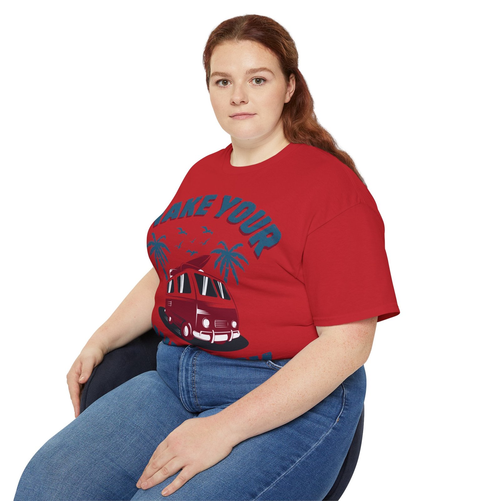 Make Your Own Luck Vanlife Unisex Ultra Cotton Tee - Image 121