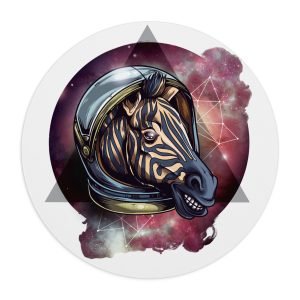 Cosmic Zebra Mouse Pad
