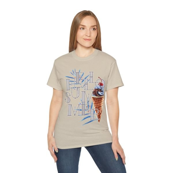 'Hello Summer' Unisex Ultra Cotton Tee - Image 38