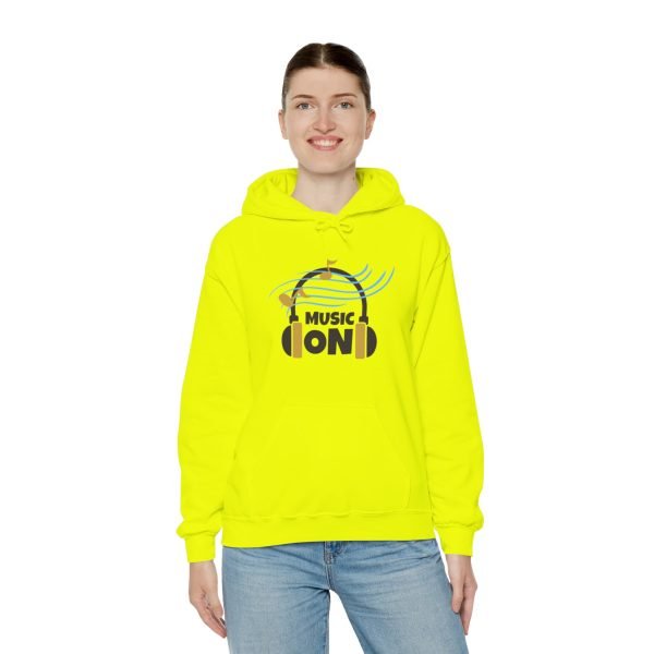 'Music On' Unisex Heavy Blend™ Hooded Sweatshirt - Image 47
