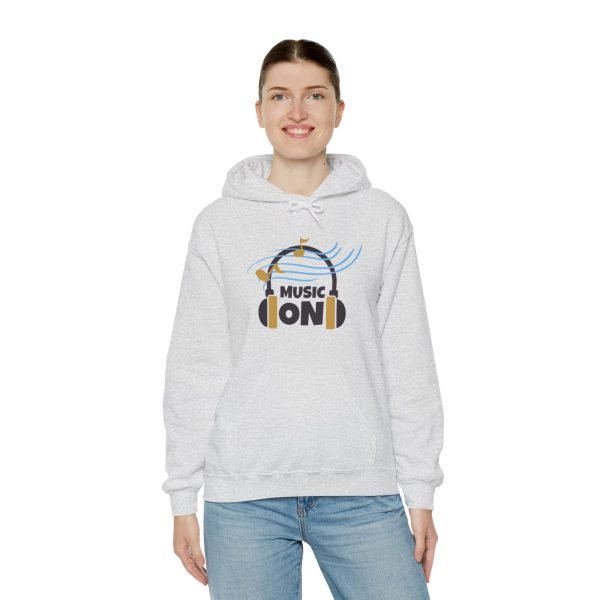 'Music On' Unisex Heavy Blend™ Hooded Sweatshirt - Image 21