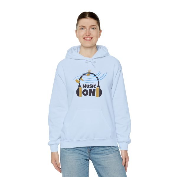 'Music On' Unisex Heavy Blend™ Hooded Sweatshirt - Image 73