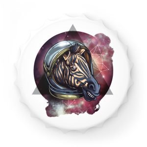 Cosmic Zebra Bottle Opener