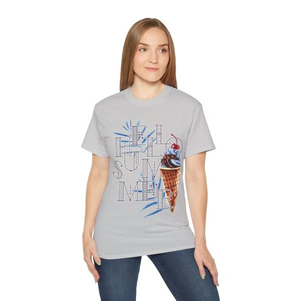 'Hello Summer' Unisex Ultra Cotton Tee - Image 49