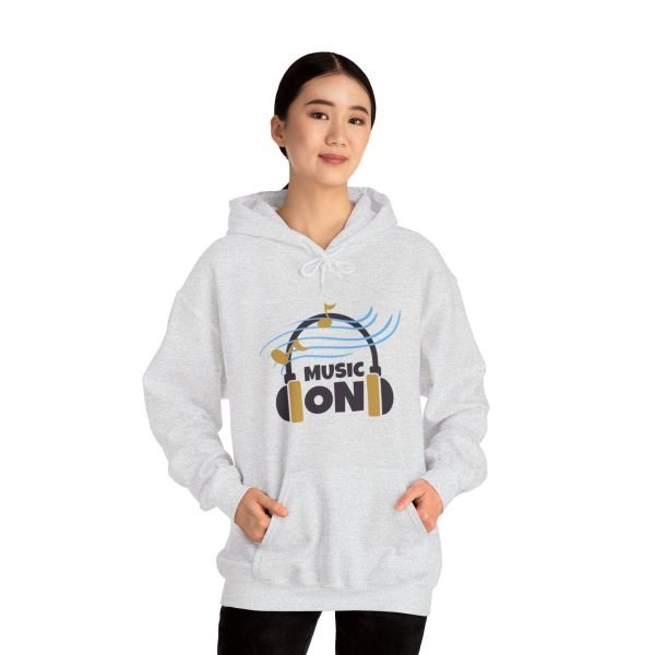 'Music On' Unisex Heavy Blend™ Hooded Sweatshirt - Image 19
