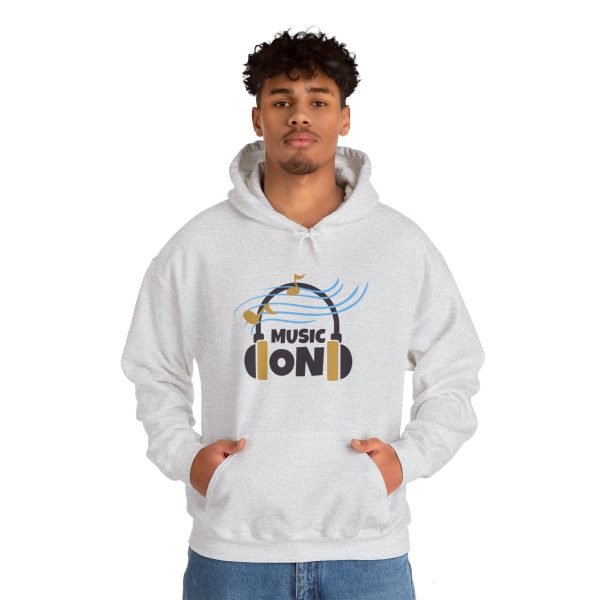'Music On' Unisex Heavy Blend™ Hooded Sweatshirt - Image 20