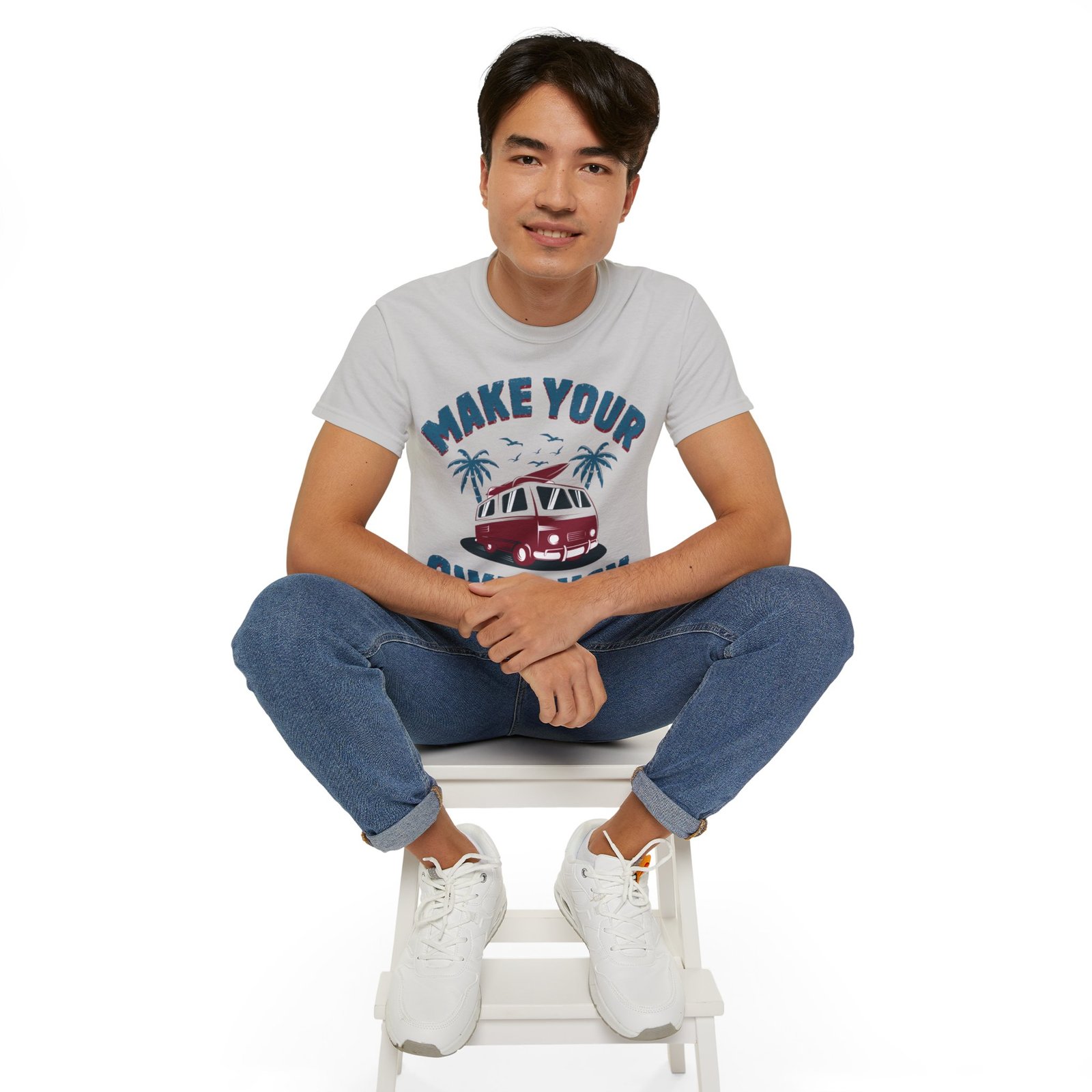 Make Your Own Luck Vanlife Unisex Ultra Cotton Tee - Image 53