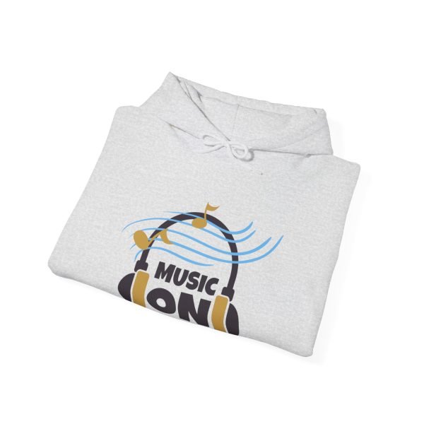 'Music On' Unisex Heavy Blend™ Hooded Sweatshirt - Image 17