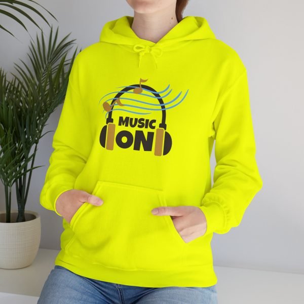 'Music On' Unisex Heavy Blend™ Hooded Sweatshirt - Image 52