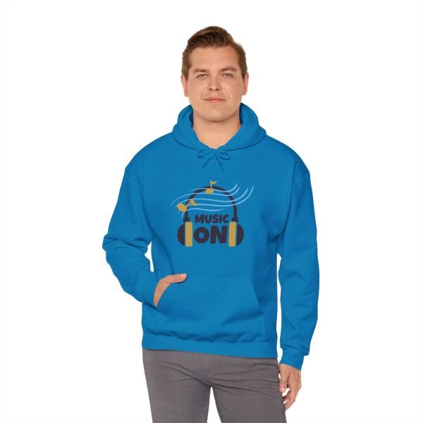 'Music On' Unisex Heavy Blend™ Hooded Sweatshirt - Image 87