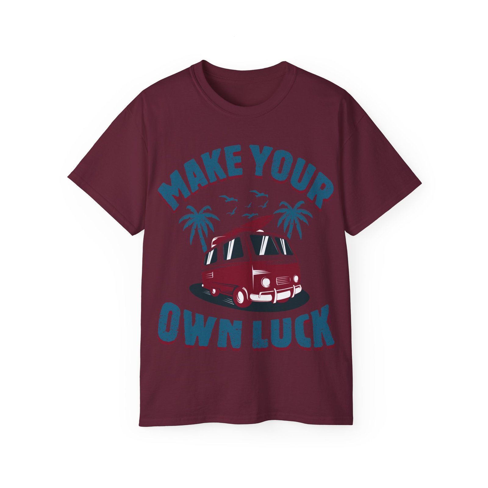 Make Your Own Luck Vanlife Unisex Ultra Cotton Tee - Image 67
