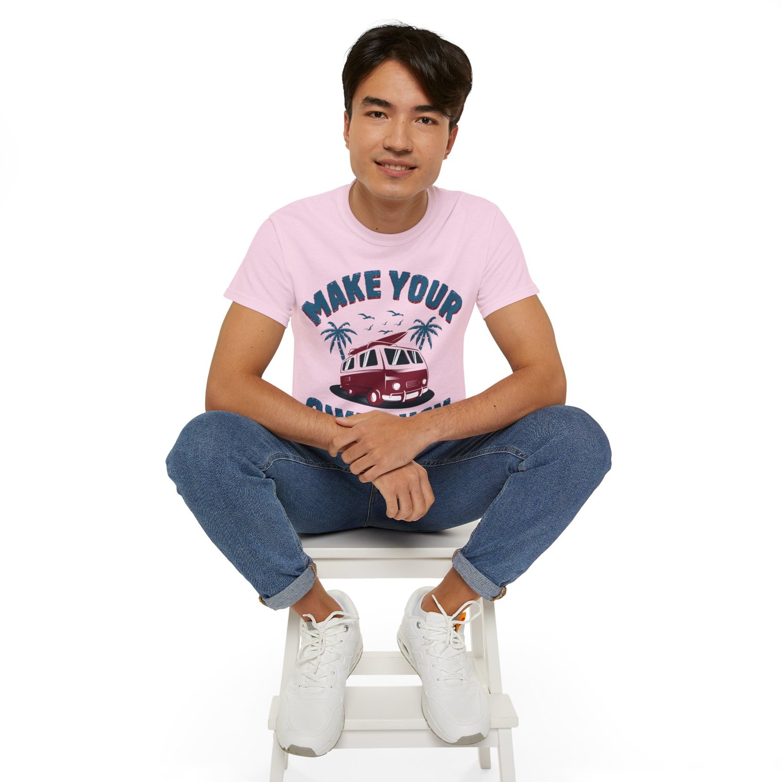 Make Your Own Luck Vanlife Unisex Ultra Cotton Tee - Image 108