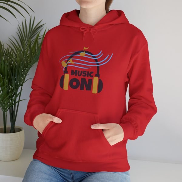 'Music On' Unisex Heavy Blend™ Hooded Sweatshirt - Image 104