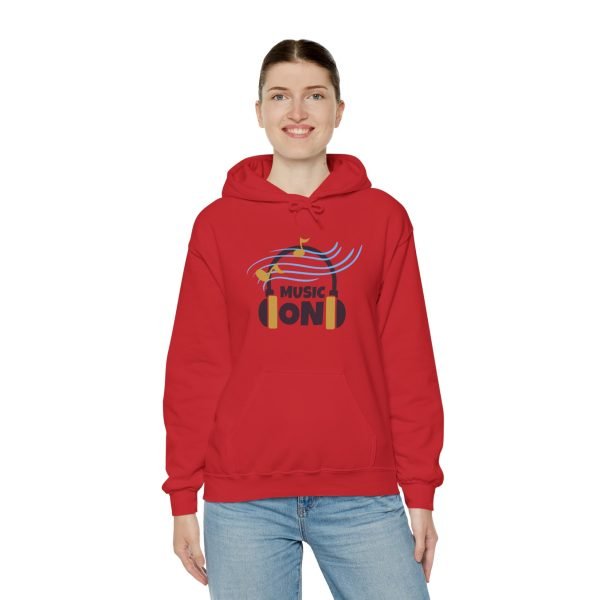 'Music On' Unisex Heavy Blend™ Hooded Sweatshirt - Image 99