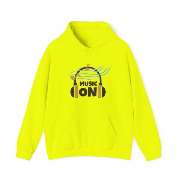 'Music On' Unisex Heavy Blend™ Hooded Sweatshirt - Image 40