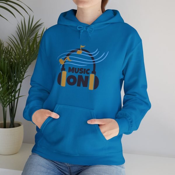 'Music On' Unisex Heavy Blend™ Hooded Sweatshirt - Image 91