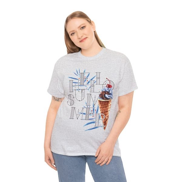 Hello Summer Unisex Heavy Cotton Tee - Image 19