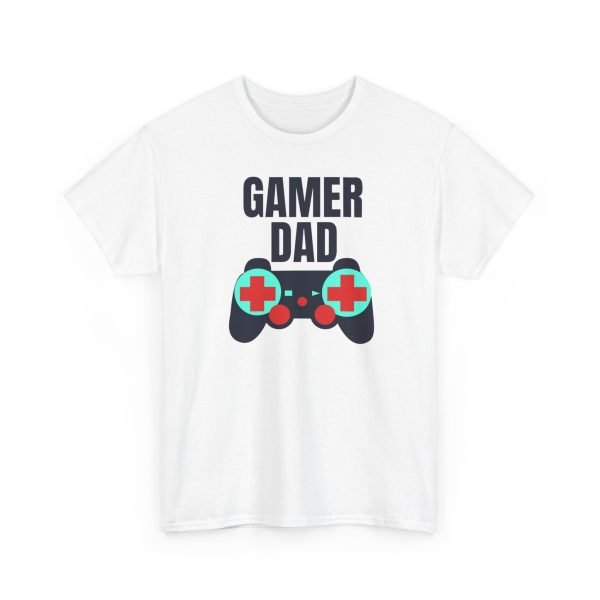Gamer Dad Unisex Heavy Cotton Tee - Image 3