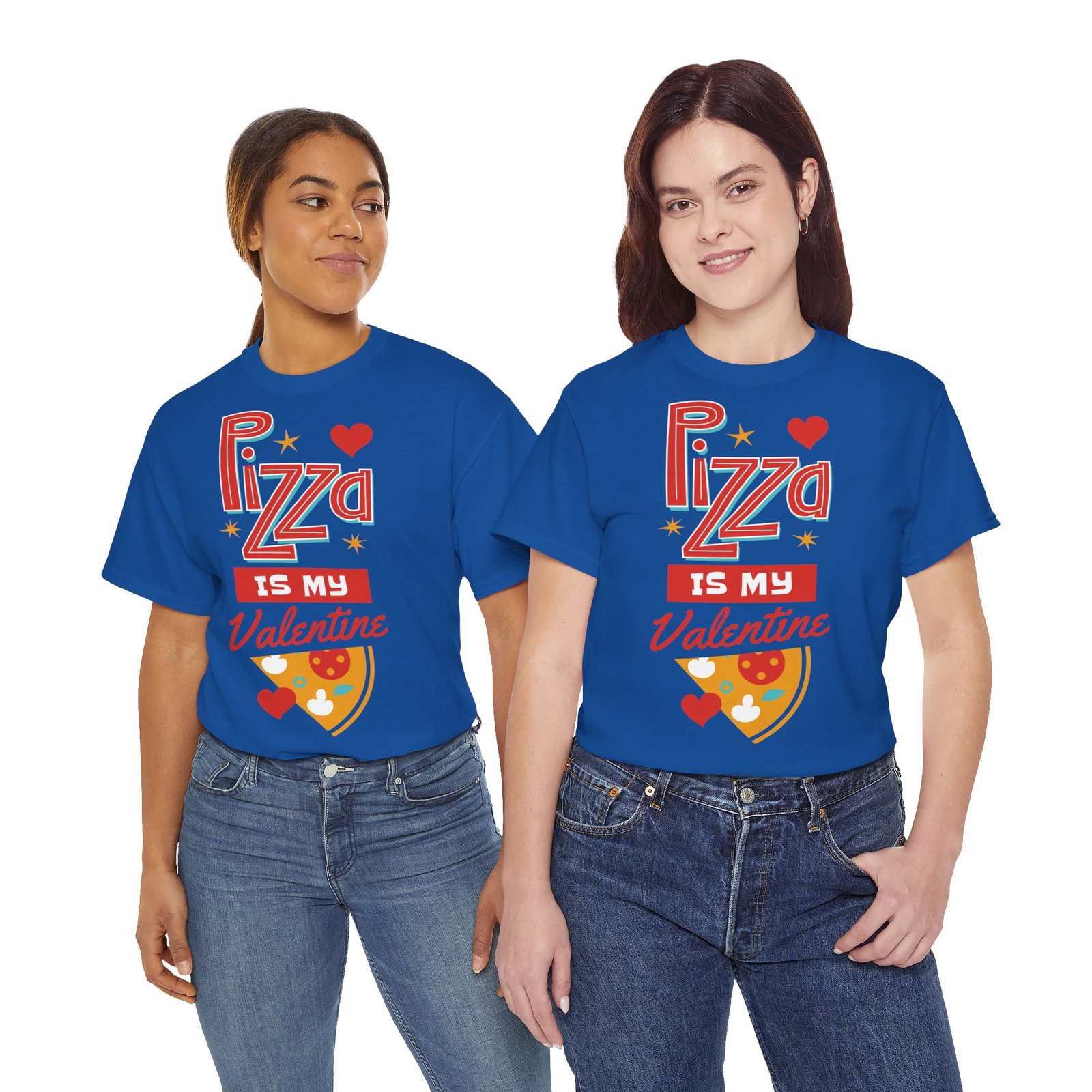 Pizza is My Valentine Unisex Heavy Cotton Tee - Image 99
