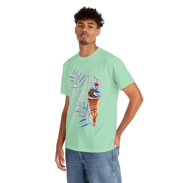Hello Summer Unisex Heavy Cotton Tee - Image 69