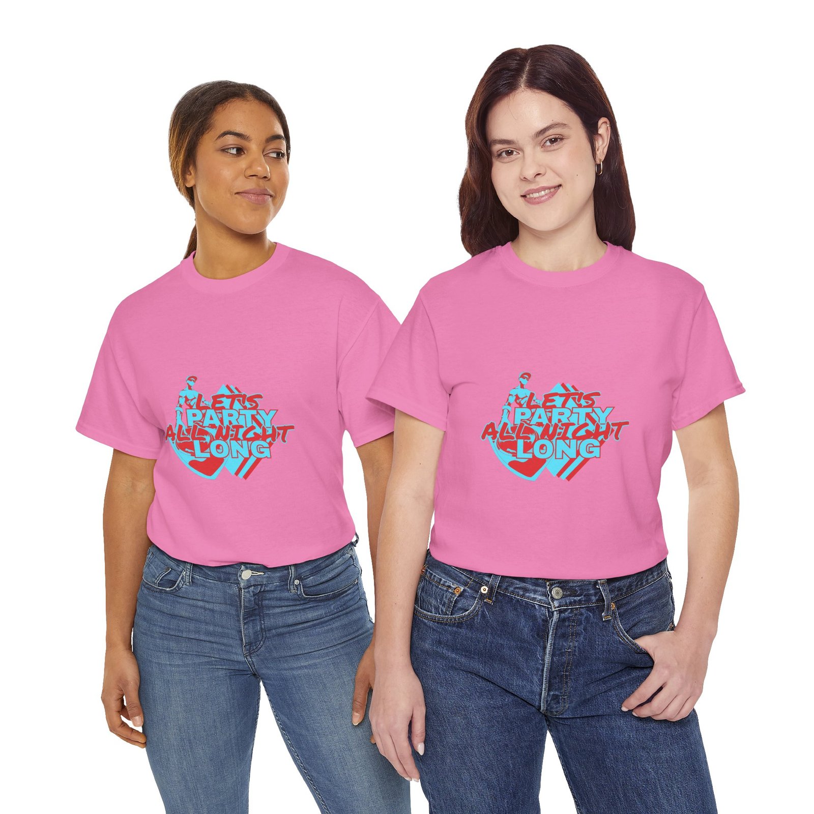 Let's Party All Night Long Unisex Heavy Cotton Tee - Image 106